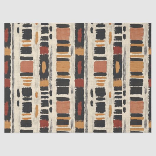 Rustic Mudcloth Geometric Pattern (1) Tissuepapier (Voorkant)