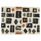 Rustic Mudcloth Geometric Pattern (2) Groot Cadeauzakje (Achterkant)