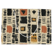 Rustic Mudcloth Geometric Pattern (3) Groot Cadeauzakje (Achterkant)