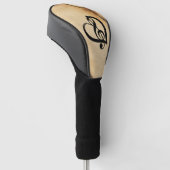 Rustic Music Design Heart Golfheadcover (Schuin)
