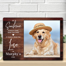 Rustic My Sunshine Personaliseert het Hondenliefhe Fotoplaat