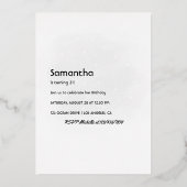 Rustic Mystical Celestial Gold en Silver Moth Folie Uitnodiging (Achterkant)