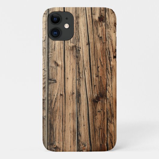 Rustic namaak houten iPhone hoes (Achterkant)