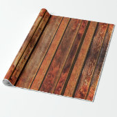 Rustic namaak vintage hout inpakpapier (Uitgerold)