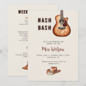 Rustic Nash Bash Bachelorette Weekend Kaart (Voorkant / Achterkant)