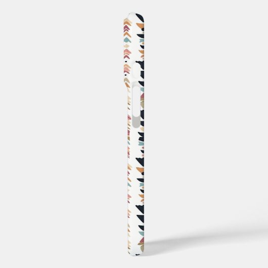 Rustic Native Ethnic Mudcloth Aesthetic Vertical Case-Mate iPhone Case (Achterkant / Links)