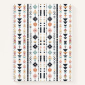 Rustic Native Ethnic Mudcloth Aesthetic Vertical Notitieboek (Voorkant)