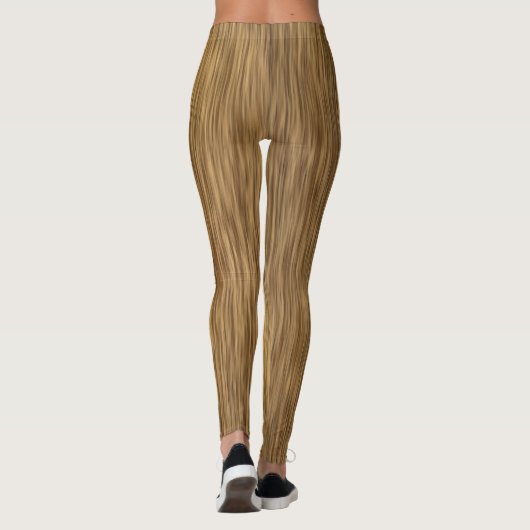 Rustic Natural Finish Woodgrain Leggings (Achterkant)
