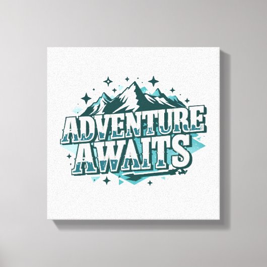 Rustic Nature and Hiking Graphic Canvas Afdruk (Voorkant)