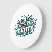 Rustic Nature and Hiking Graphic Grote Klok (Hoek)