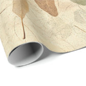 Rustic Nature-Inspired Leaf - Botanical Art (3) Cadeaupapier (Rol Hoek)