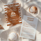 Rustic Nautical Bachelorette Kaart