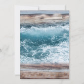 Rustic Nautical Bachelorette Sailing Invitation Kaart (Achterkant)