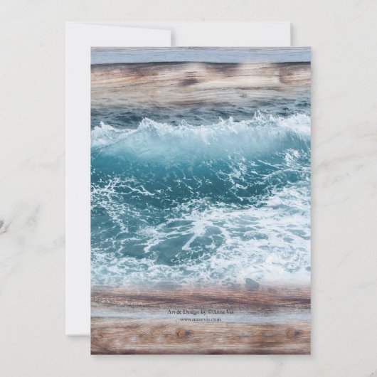 Rustic Nautical Bachelorette Sailing Invitation Kaart (Achterkant)