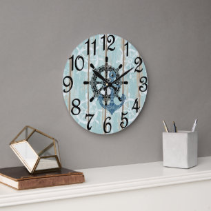 Rustic Nautical Grote Klok