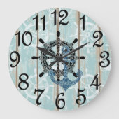 Rustic Nautical   Grote Klok (Voorkant)