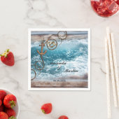 Rustic Nautical Wedding Paper Napkins Servetten (Insitu)