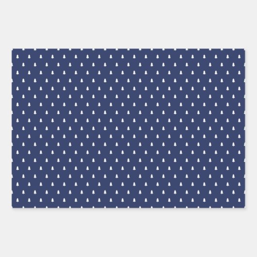 Rustic Navy Blue Black Watch Pset Merry Kerstmis Inpakpapier Vel (Voorkant 3)