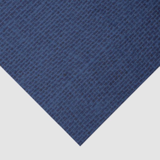 Rustic Navy Blue Burlap Texture Tissuepapier (Detail)