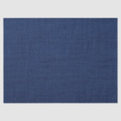 Rustic Navy Blue Burlap Texture Tissuepapier (Voorkant)
