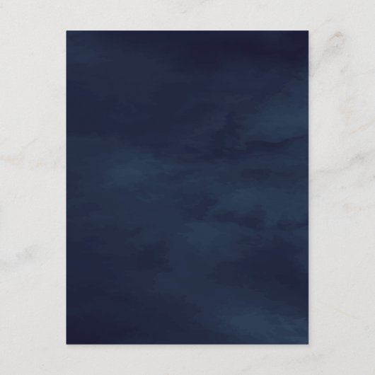 Rustic Navy Blue Fall Maple Leaves Pumpkin Blank Informatiekaartje (Achterkant)