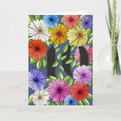 Rustic Navy Blue Gepersonaliseerde 40e Verjaardag Kaart (Voorkant)