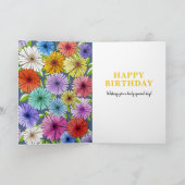 Rustic Navy Blue Gepersonaliseerde 40e Verjaardag Kaart (Binnen)