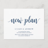 Rustic Navy Blue, nieuwe plannen, uitgesteld Briefkaart (Voorkant)