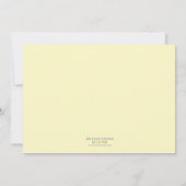 Rustic Navy Blue Sunflower|Daisy Rehearsal Dinner Kaart (Achterkant)