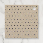 Rustic Navy Blue Winery Mountain Sketch Wedding Bedankjes Labels (Achterkant)