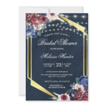 Rustic Navy Blue Wood String Light Vrijgezellenfee