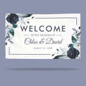 Rustic Navy Boho Floral Wedding Spandoek