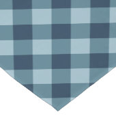 Rustic Navy en Blue Buffalo Plaid Korte Tafelloper (Hoek)