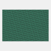 Rustic Navy en Green Watch Pset Merry Kerstmis Inpakpapier Vel (Voorkant 3)