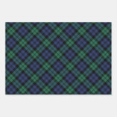 Rustic Navy en Green Watch Pset Merry Kerstmis Inpakpapier Vel (Voorkant)