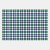 Rustic Navy en Green Watch Pset Merry Kerstmis Inpakpapier Vel (Voorkant)