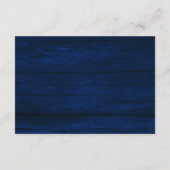 Rustic Navy Wedding Details Kaart Lights (Achterkant)