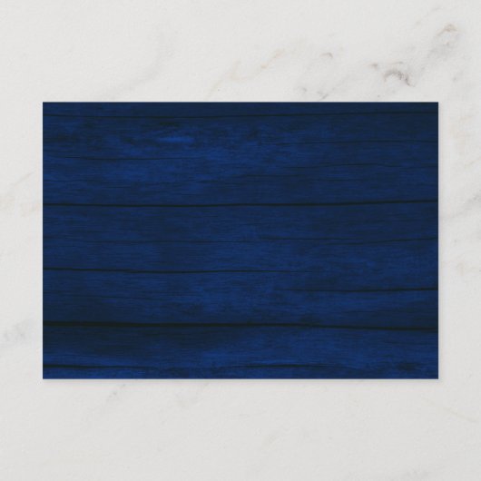 Rustic Navy Wedding Details Kaart Lights (Achterkant)