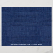 Rustic Navyblauw Jongens Doop Foto Boekmerk (Achterkant)