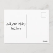 Rustic Neon Prettige feestdagen Briefkaart (Achterkant)