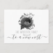 Rustic Nest Bewegende Aankondiging Adreswijziging (Voorkant)