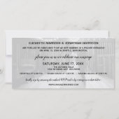 Rustic Net gehuwd Fotoontvangst Uitnodiging (Achterkant)