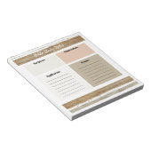 Rustic Neutral Bijbelstudie merkt Notitieblok op (Schuin)