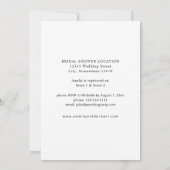 Rustic Neutral Boho Floral Vrijgezellenfeest Kaart (Achterkant)