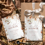 Rustic Neutral Boho Floral Vrijgezellenfeest Kaart<br><div class="desc">De Bridal Shower Invitation is een adembenemende weergave van schoonheid, naadloos mengen van rustieke elementen, bohemian charme, en elegante kalligrafie. Fijne bloemstukken, geïnspireerd op de bohemien esthetiek, sieren de uitnodiging sierlijk. Deze bloemetjes belichamen met hun zachte en zachte tinten de vrijgevochten essentie van natuur. Ze geven een grillige en romantische...</div>