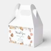 Rustic Neutral Boho Wedding Bedankdoosjes (Voorkant Zijde)