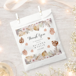 Rustic Neutral Boho Wedding Bedankzakje