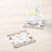 Rustic Neutral Boho Wedding Kartonnen Onderzetters (Insitu)