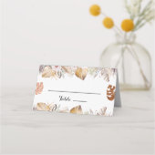 Rustic Neutral Boho Wedding Plaatskaartje (Voorkant)