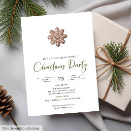 Rustic Neutral Earthy Minimalist Cozy Holiday Xmas Kaart